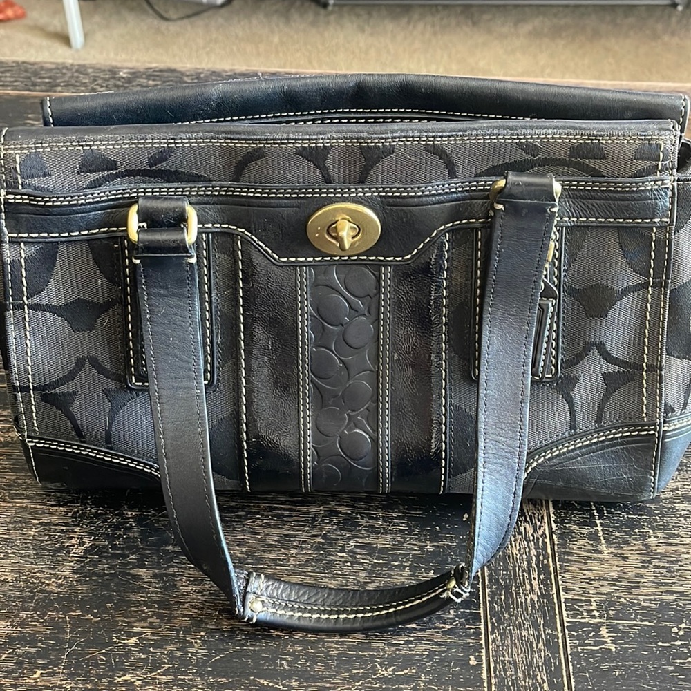 Black coach purse
